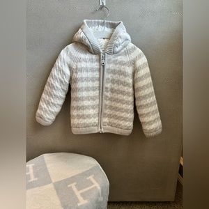 Lightly worn beautiful sweater jacket with fleece lining. Extremely warm.